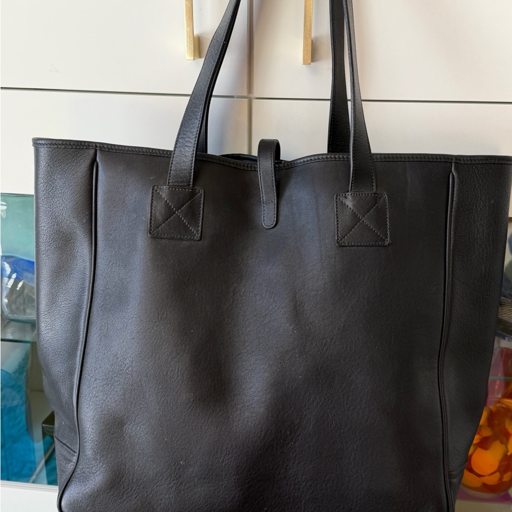 Vintage Dooney & Bourke Buckle Shopper Tote Pebble Leather 90’s All Weather Bag - Picture 7 of 9